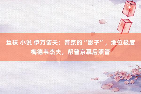 丝袜 小说 伊万诺夫：普京的“影子”，地位极度梅德韦杰夫，帮普京幕后照管