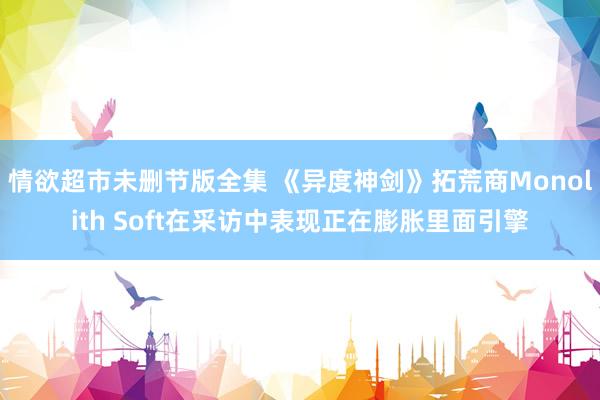 情欲超市未删节版全集 《异度神剑》拓荒商Monolith Soft在采访中表现正在膨胀里面引擎