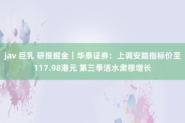 jav 巨乳 研报掘金｜华泰证券：上调安踏指标价至117.98港元 第三季活水肃穆增长