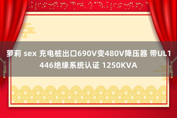 萝莉 sex 充电桩出口690V变480V降压器 带UL1446绝缘系统认证 1250KVA