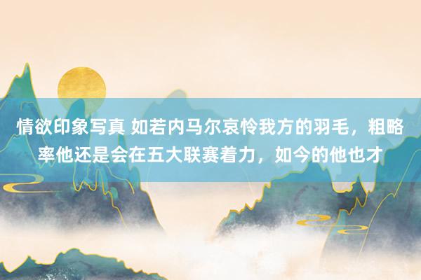 情欲印象写真 如若内马尔哀怜我方的羽毛，粗略率他还是会在五大联赛着力，如今的他也才
