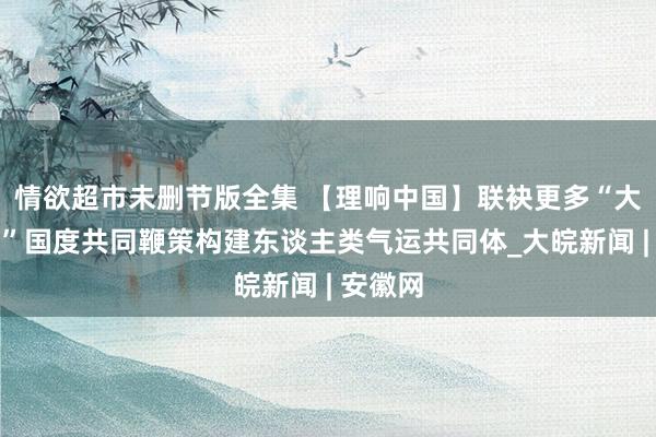 情欲超市未删节版全集 【理响中国】联袂更多“大家南边”国度共同鞭策构建东谈主类气运共同体_大皖新闻 | 安徽网