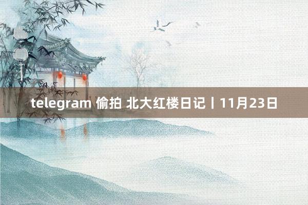 telegram 偷拍 北大红楼日记丨11月23日