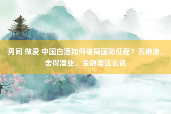 男同 做爱 中国白酒如何破局国际征程？五粮液、舍得酒业、金徽酒这么说