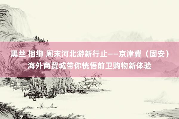 黑丝 捆绑 周末河北游新行止——京津冀（固安）海外商贸城带你恍悟前卫购物新体验