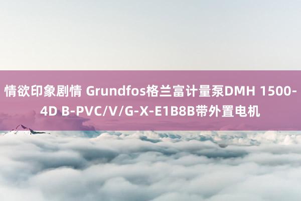 情欲印象剧情 Grundfos格兰富计量泵DMH 1500-4D B-PVC/V/G-X-E1B8B带外置电机