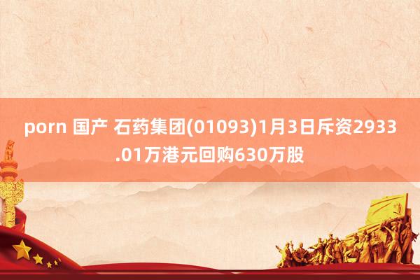 porn 国产 石药集团(01093)1月3日斥资2933.01万港元回购630万股