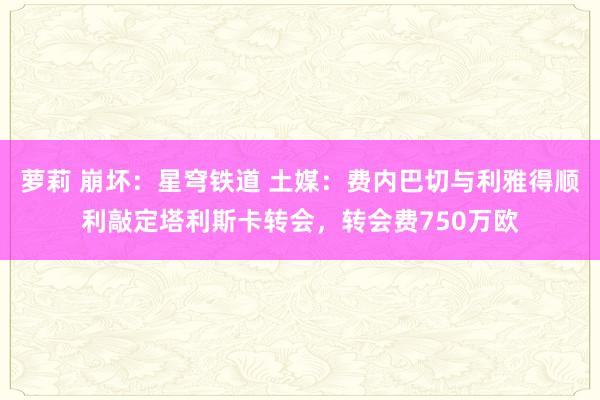 萝莉 崩坏：星穹铁道 土媒：费内巴切与利雅得顺利敲定塔利斯卡转会，转会费750万欧