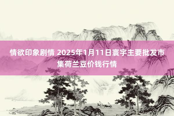 情欲印象剧情 2025年1月11日寰宇主要批发市集荷兰豆价钱行情
