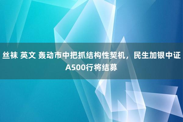 丝袜 英文 轰动市中把抓结构性契机，民生加银中证A500行将结募
